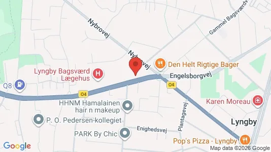 Erhvervslokaler til leje i Kongens Lyngby - kort over placeringen