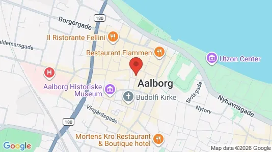 Erhvervslokaler til leje i Aalborg Centrum - kort over placeringen