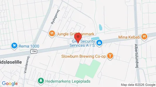 Erhvervslokaler til leje i Albertslund - kort over placeringen