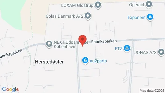 Erhvervslokaler til leje i Glostrup - kort over placeringen