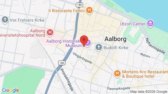 Erhvervslokaler til leje i Aalborg Centrum - kort over placeringen