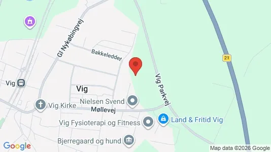 Erhvervslokaler til leje i Vig - Foto fra Google Street View