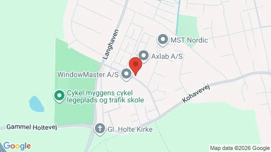 Erhvervslokaler til leje i Vedbæk - kort over placeringen