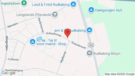 Erhvervslokaler til leje i Rudkøbing - Foto fra Google Street View