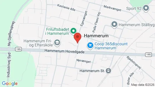 Erhvervslokaler til leje i Herning - kort over placeringen