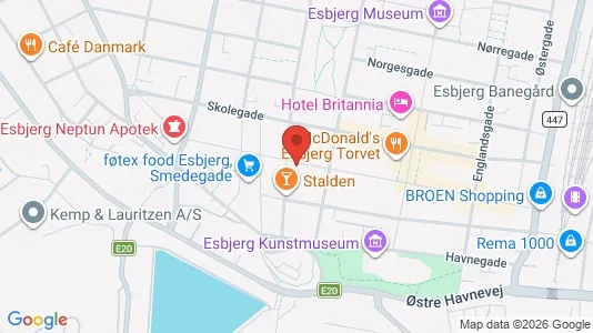 Erhvervslokaler til leje i Esbjerg Centrum - Foto fra Google Street View