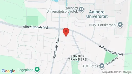Erhvervslokaler til leje i Gistrup - kort over placeringen