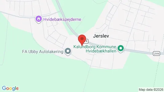 Erhvervslokaler til leje i Jerslev Sjælland - Foto fra Google Street View