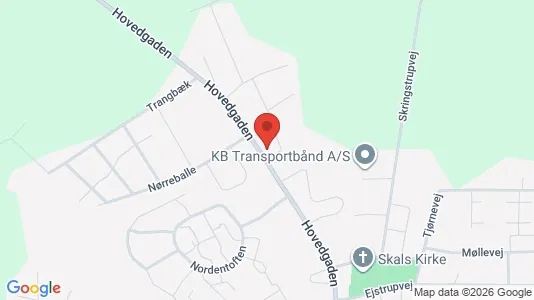 Erhvervslokaler til leje i Skals - Foto fra Google Street View