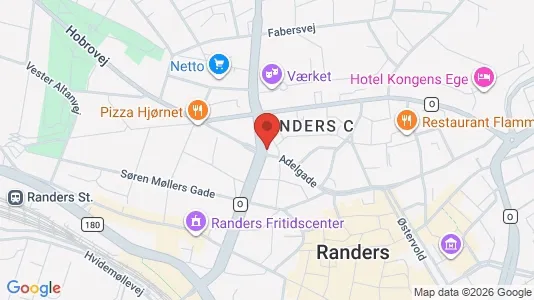 Erhvervslokaler til leje i Randers C - Foto fra Google Street View