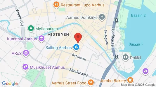 Erhvervslokaler til leje i Århus C - Foto fra Google Street View
