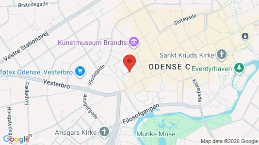 Erhvervslokaler til leje i Odense C - Foto fra Google Street View