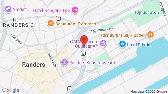 Erhvervslokaler til leje i Randers C - kort over placeringen