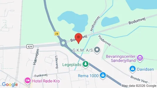 Erhvervslokaler til leje i Rødekro - Foto fra Google Street View