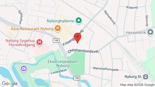 Erhvervslokaler til leje i Nyborg - Foto fra Google Street View