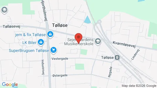 Erhvervslokaler til leje i Tølløse - Foto fra Google Street View