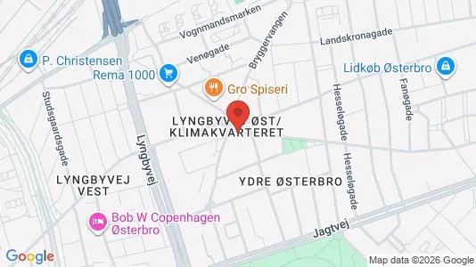 Erhvervslokaler til leje i Østerbro - Foto fra Google Street View