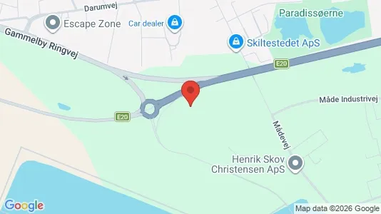 Erhvervslokaler til leje i Esbjerg Centrum - kort over placeringen