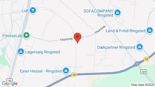 Erhvervslokaler til leje i Ringsted - Foto fra Google Street View