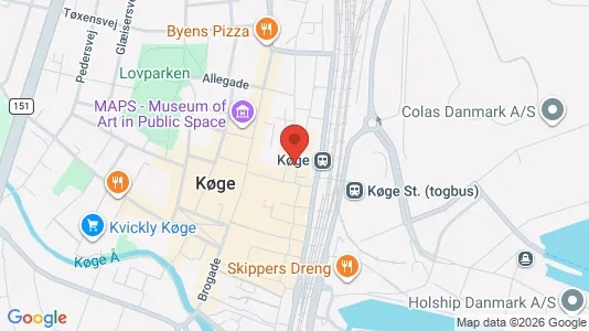 Erhvervslokaler til leje i Køge - Foto fra Google Street View