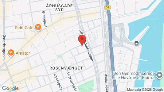 Erhvervslokaler til leje i Østerbro - kort over placeringen