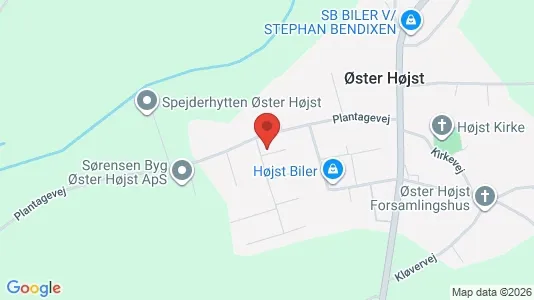 Erhvervslokaler til leje i Løgumkloster - kort over placeringen