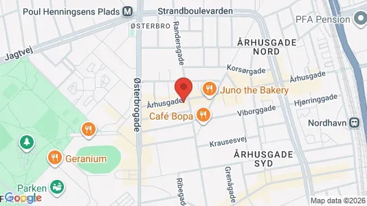 Erhvervslokaler til leje i Østerbro - Foto fra Google Street View
