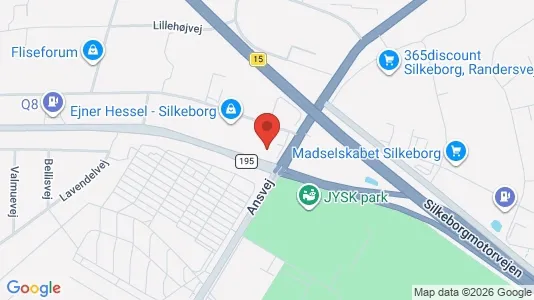Erhvervslokaler til leje i Silkeborg - Foto fra Google Street View
