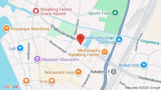 Erhvervslokaler til leje i Nykøbing Falster - Foto fra Google Street View