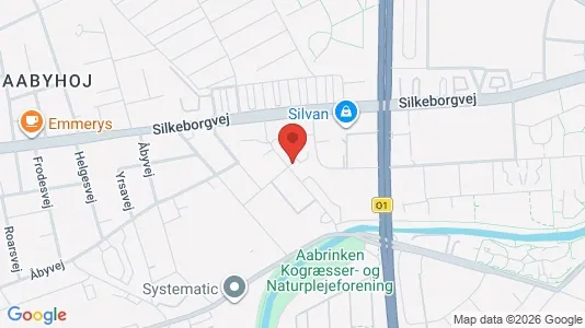 Erhvervslokaler til leje i Århus C - kort over placeringen