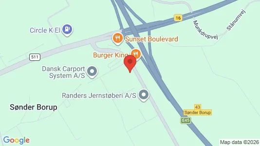 Erhvervslokaler til leje i Randers SV - Foto fra Google Street View
