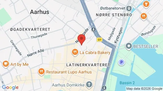 Erhvervslokaler til leje i Århus C - Foto fra Google Street View