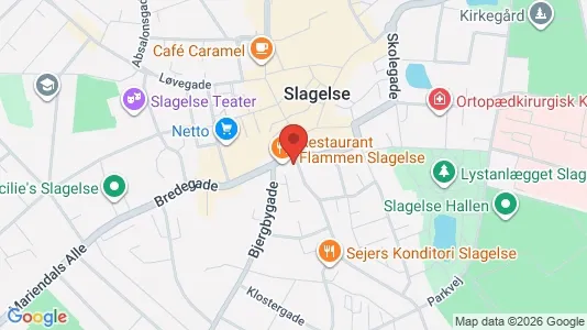 Erhvervslokaler til leje i Slagelse - kort over placeringen