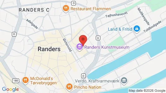 Erhvervslokaler til leje i Randers C - kort over placeringen