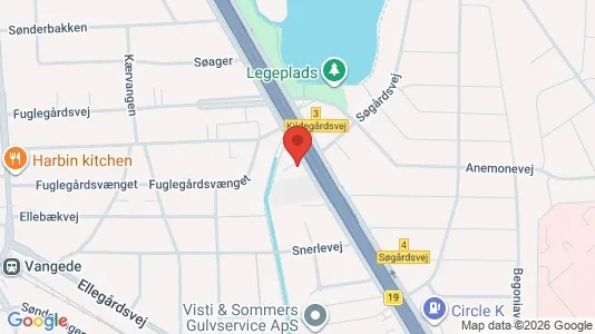 Erhvervslokaler til leje i Gentofte - kort over placeringen