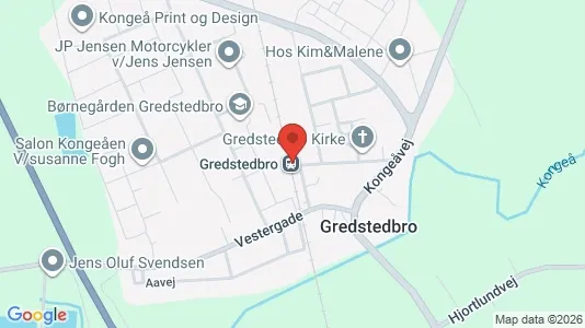 Erhvervslokaler til leje i Gredstedbro - kort over placeringen