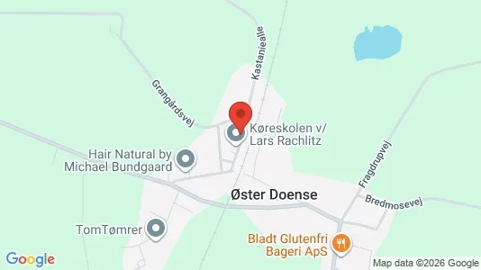 Erhvervslokaler til leje i Hobro - kort over placeringen