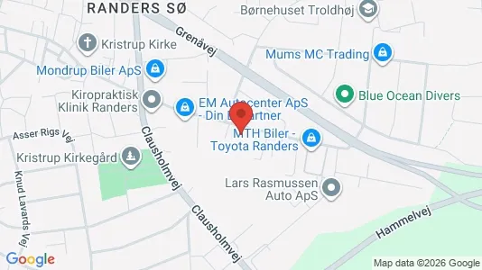 Erhvervslokaler til leje i Randers SØ - Foto fra Google Street View