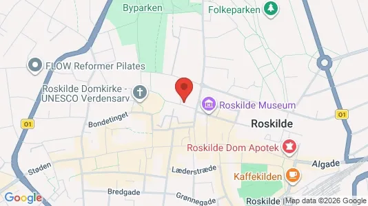 Erhvervslokaler til leje i Roskilde - kort over placeringen
