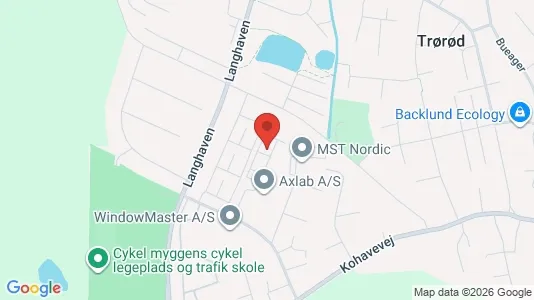 Erhvervslokaler til leje i Vedbæk - kort over placeringen