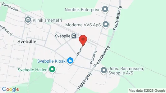 Erhvervslokaler til leje i Svebølle - kort over placeringen