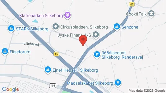 Erhvervslokaler til leje i Silkeborg - Foto fra Google Street View