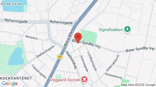 Erhvervslokaler til leje i Aalborg Centrum - kort over placeringen