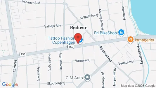 Erhvervslokaler til leje i Rødovre - kort over placeringen