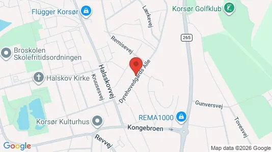 Erhvervslokaler til leje i Korsør - kort over placeringen