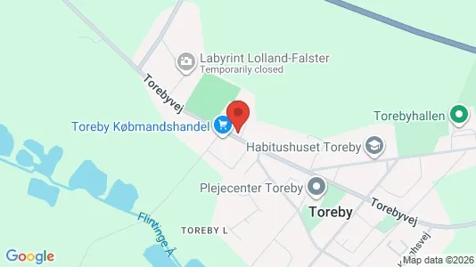 Erhvervslokaler til leje i Toreby L - kort over placeringen