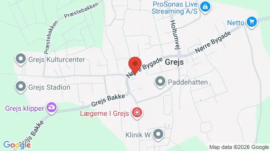 Erhvervslokaler til leje i Vejle Centrum - kort over placeringen