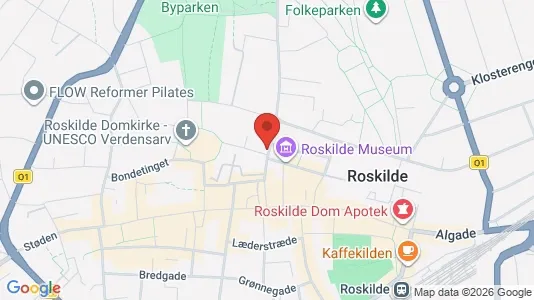 Erhvervslokaler til leje i Roskilde - kort over placeringen