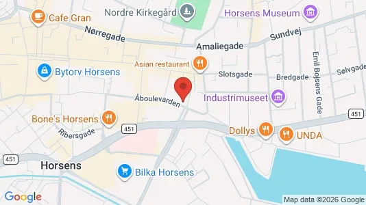 Erhvervslokaler til leje i Horsens - Foto fra Google Street View