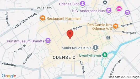 Erhvervslokaler til leje i Odense C - Foto fra Google Street View